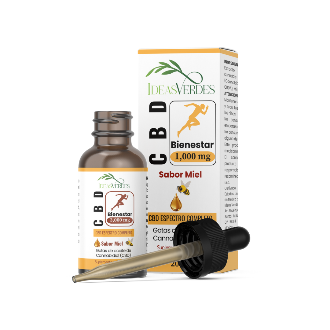 Extracto de CBD BIENESTRAR Sabor Miel 3,000mg