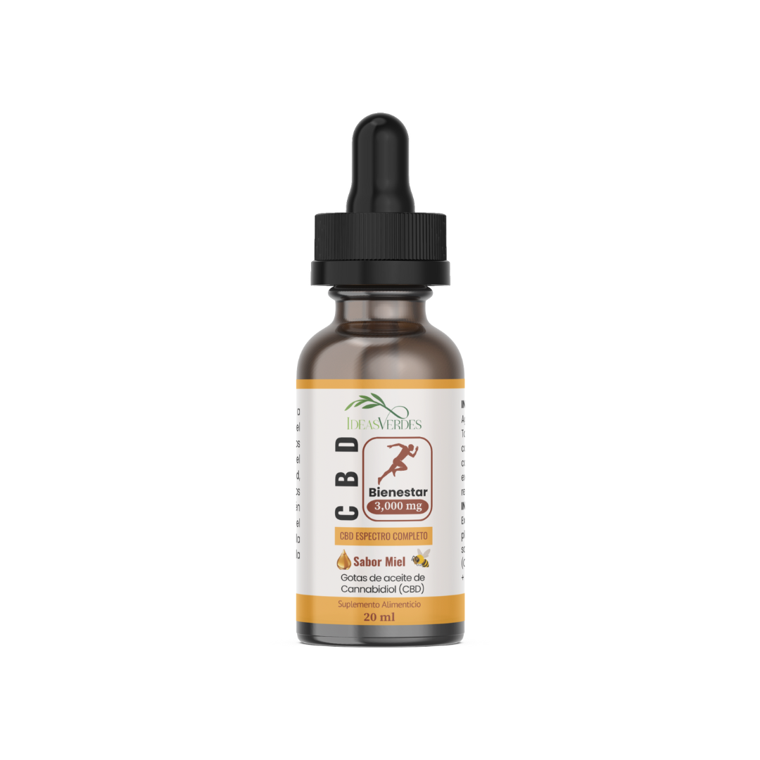 Extracto de CBD BIENESTRAR Sabor Miel 3,000mg